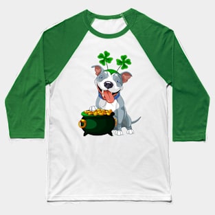 mom dog Green Irish Funny St Patrick's Baseball T-Shirt